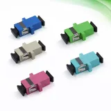 Fiber Optic Adapters SC Simplex SM  UPC  APC OM3/OM4 MM Connectors with Flange Fiber Optic