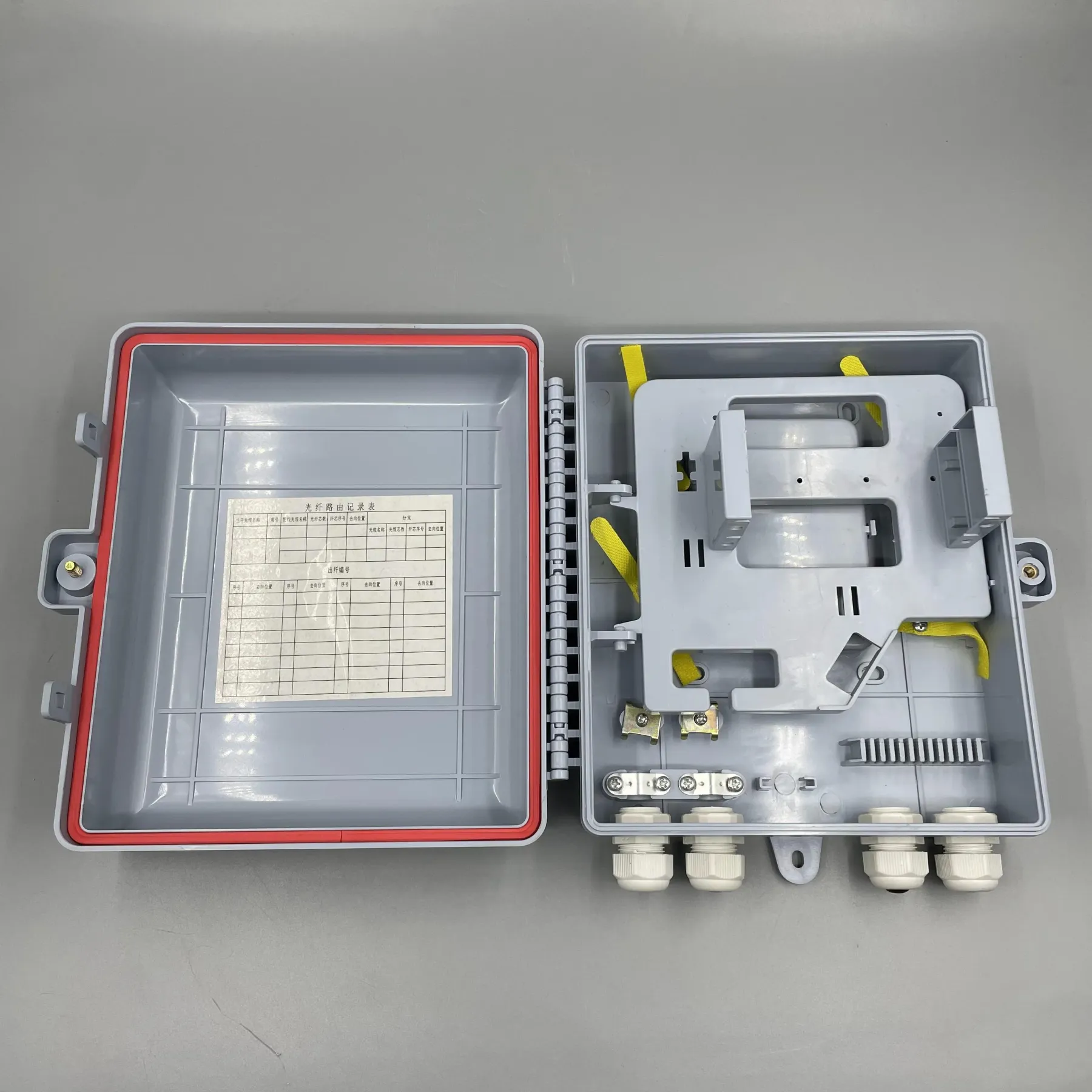 FTTH ABS terminal box fiber optic distribution box 16 core Optical Distribution Boxes 2 in