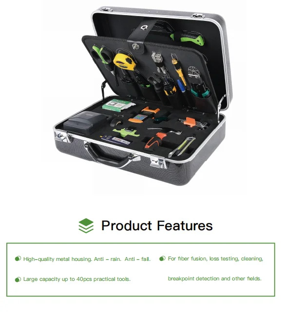 FTTH Fiber Optic Termination Tool Set/Tool Kit Tfs-40 Ftth Fiber Optic Tool Kit-boxintelecom