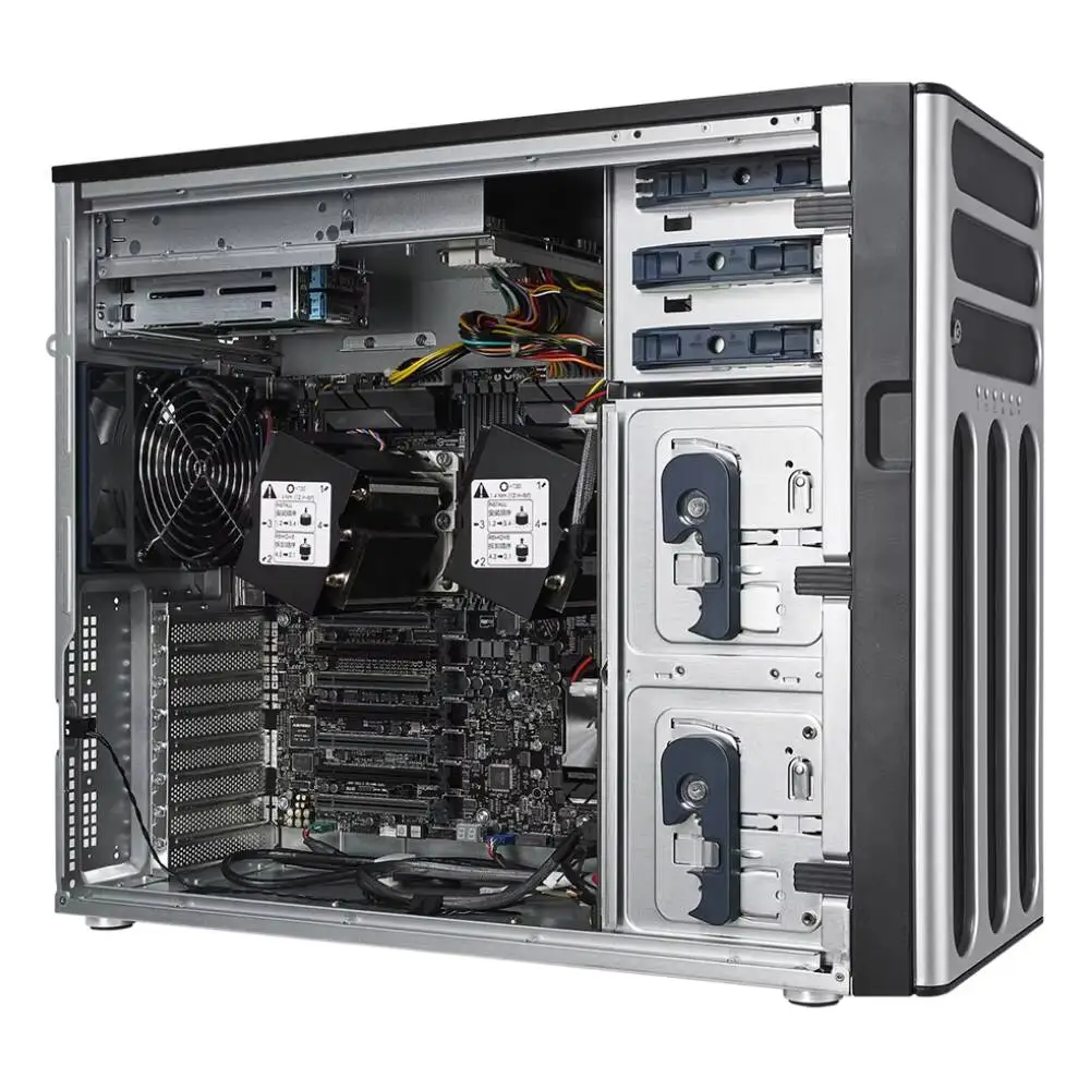 ASUS TS700-E9-RS8 5U Tower GPU Server with Power Efficiency Designed for Enterprise and Data Center Environments. 8