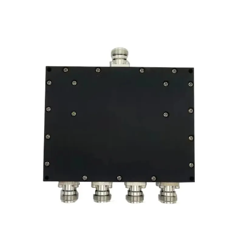RF Power Divider 4 Way 698-2700MHz, Low PIM with N Female Type 4 Way Power Splitter
