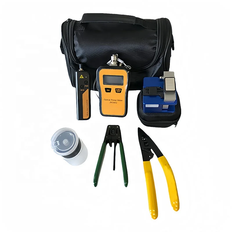 High Performance JW5004A OPM VFL Cleaver Scissor FTTH Fiber Optic Tool Kit Set-boxintelecom