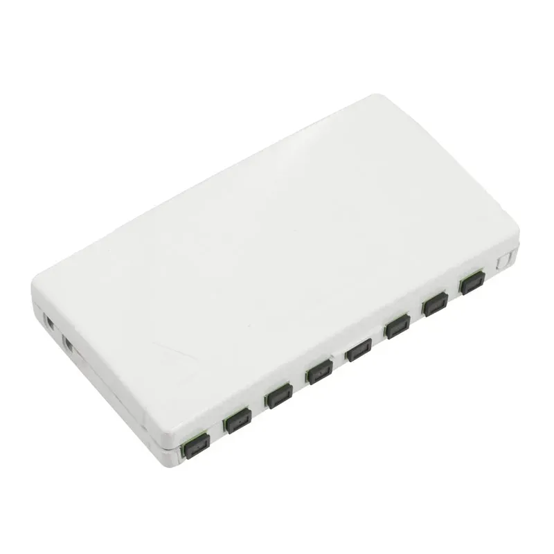 8-Core Fiber Optic Terminal Box with 8 SC/APC Adapter Ports for FTTH Use for Enterprise Wi