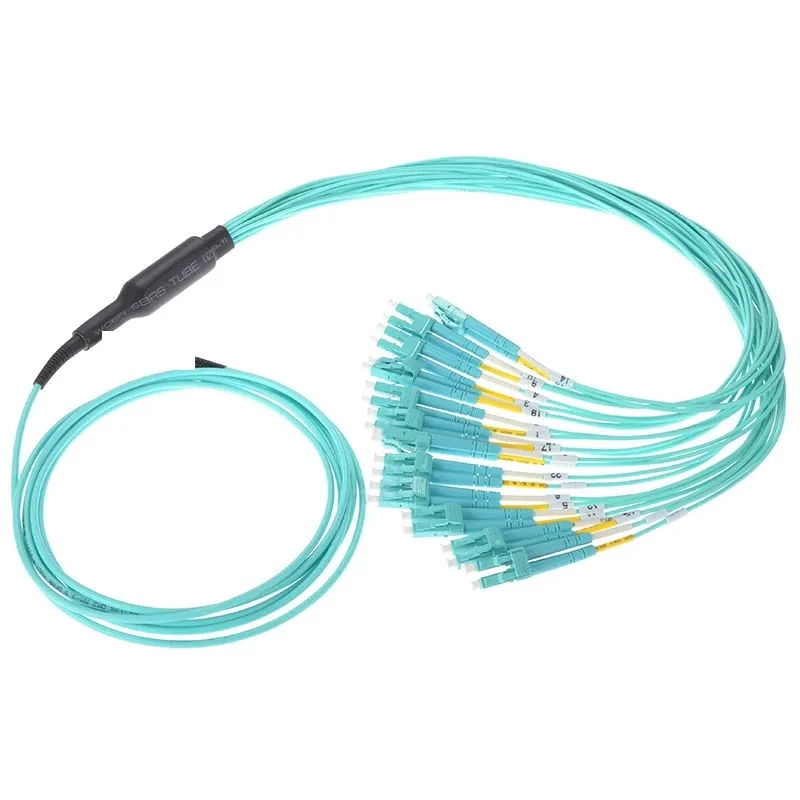 SURFIBER OM3 LC Uniboot Breakout Fiber Patch Cord MPO-Female-5M-OM3-FOO 8/12/24 Core 10G