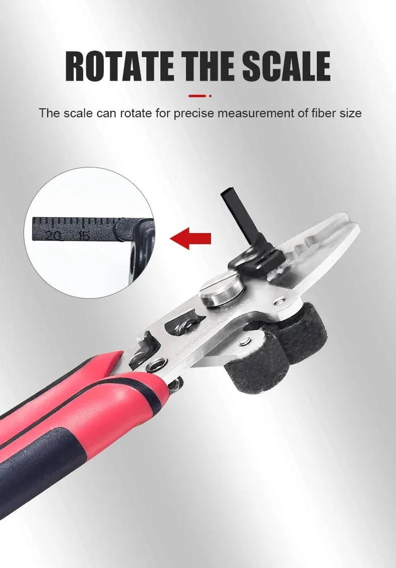 Hot Sell Fiber stripping pliers 8 in 1 Fiber optic cleaning tools