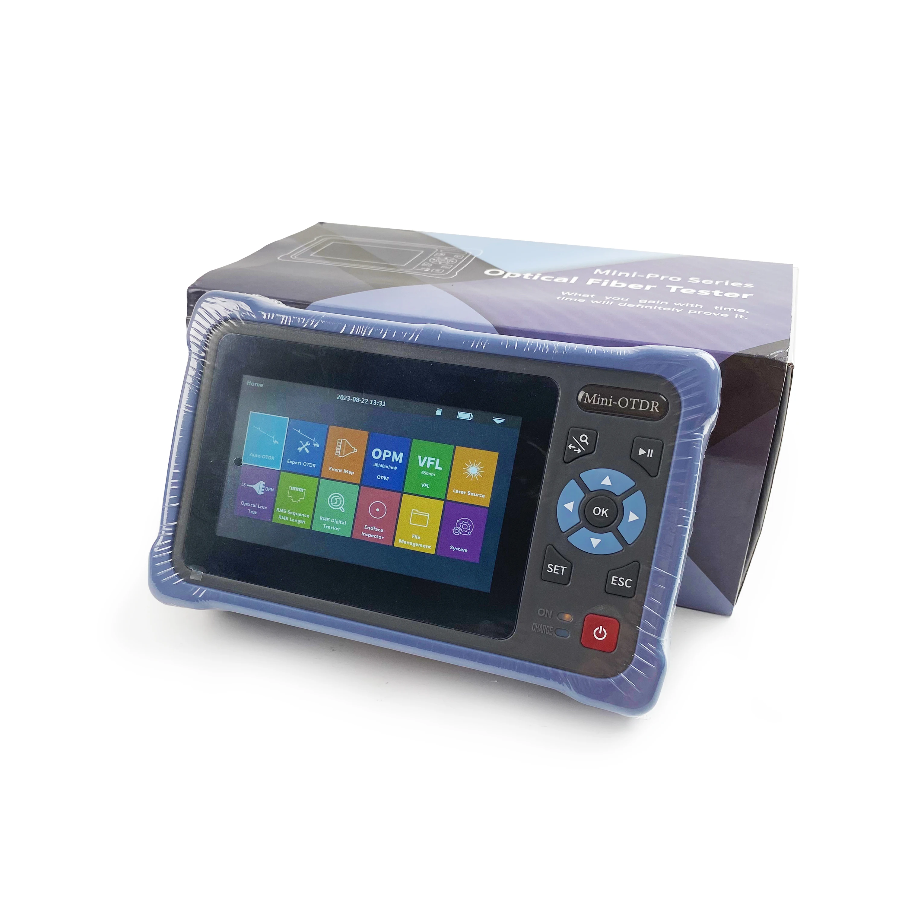 NOVKER NK4000 OTDR with VFL OLS OPM Event Map Fiber Optical Tester Multi-function12 Functi