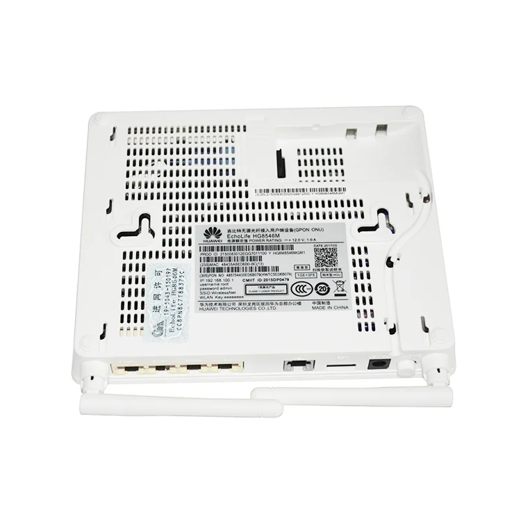 Brand New HW HG8546M gpon onu router 1GE+3FE+1POTS+1USB+WIFI with PPPOE bridge mode 8546M-boxintelecom