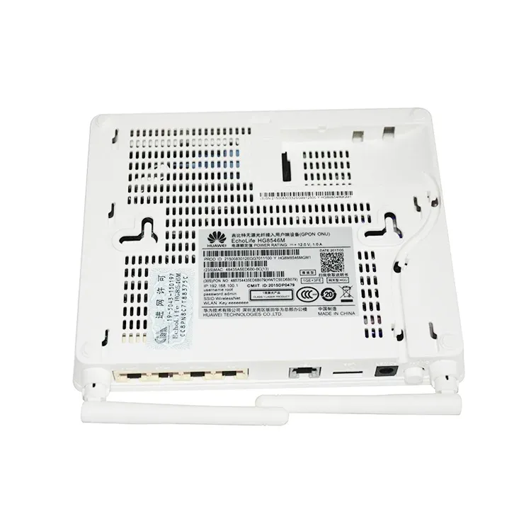 Brand New HW HG8546M gpon onu router 1GE+3FE+1POTS+1USB+WIFI with PPPOE bridge mode 8546M-boxintelecom