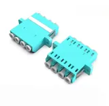 SC/LC Fiber Optic Adapter Quad Coupler OM3/OM4 Multimode Flange Type Connector Extender OE