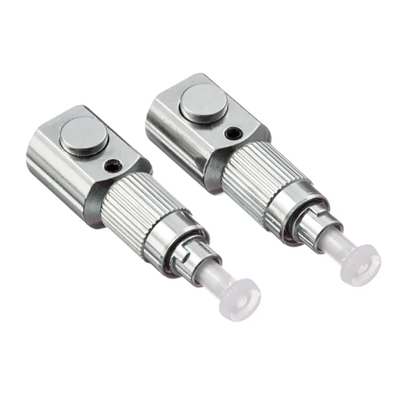 FC/UPC Round Flange Fiber Optic Adapter - Telecom Grade Bare Fiber Coupling Connector with