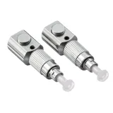FC/UPC Round Flange Fiber Optic Adapter - Telecom Grade Bare Fiber Coupling Connector with