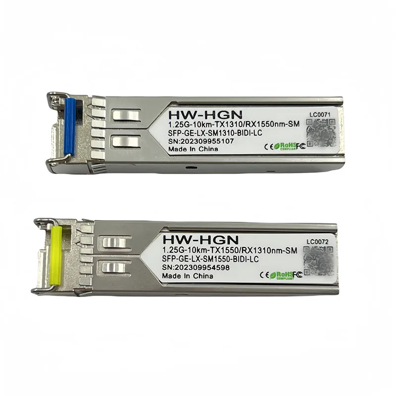Brand Original Custom 1.25G 10km SM for LX 1310nm 1550nm BIDI LC Connector Fiber Transceiver SFP Modules-boxintelecom