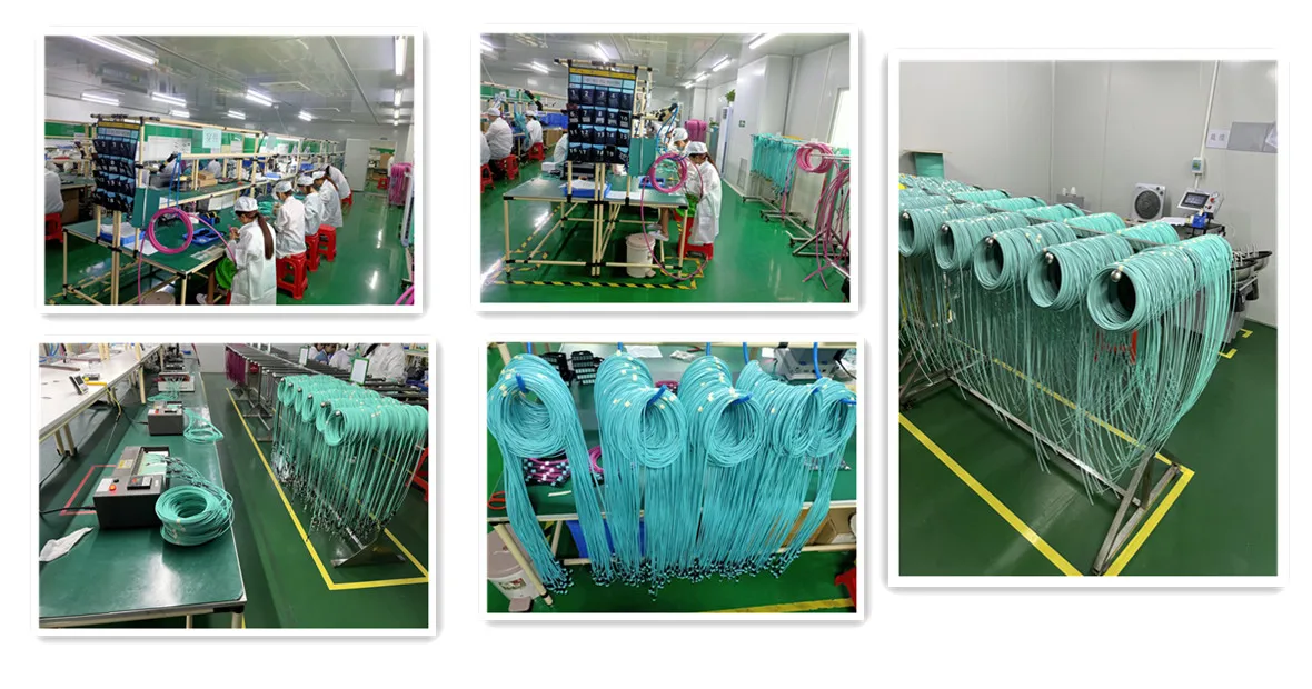 Hot sale 1m 5m 20m MPO Trunk Cable to MPO-12 UPC Male 48 Fibers Multimode OM4 Plenum OFNP Type B Double Jacket 7