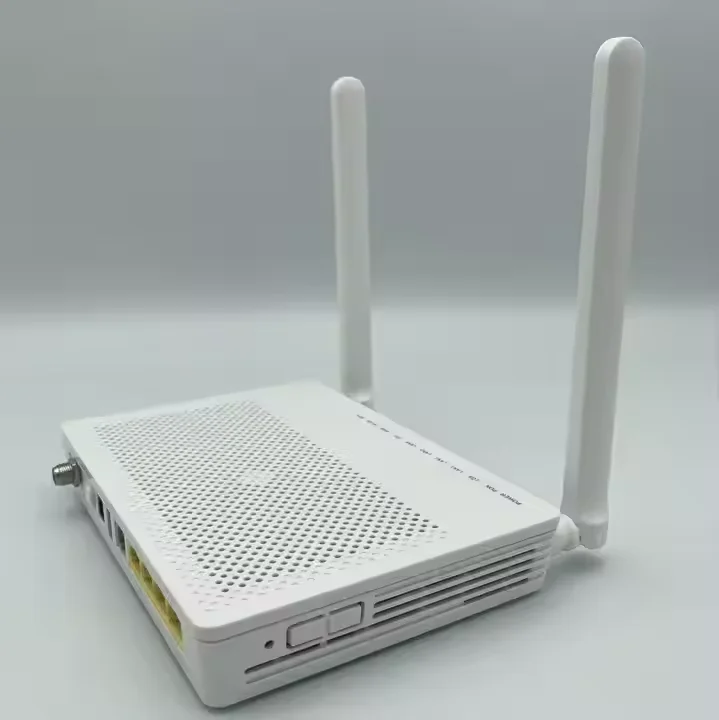 Wholesale Price Shunou EG8247H5 English Version ONU 2POTS+4GE+CATV+2.4G Wi-Fi+1USB XPON GPON EPON Fiber Optic Equipment White 1-boxintelecom