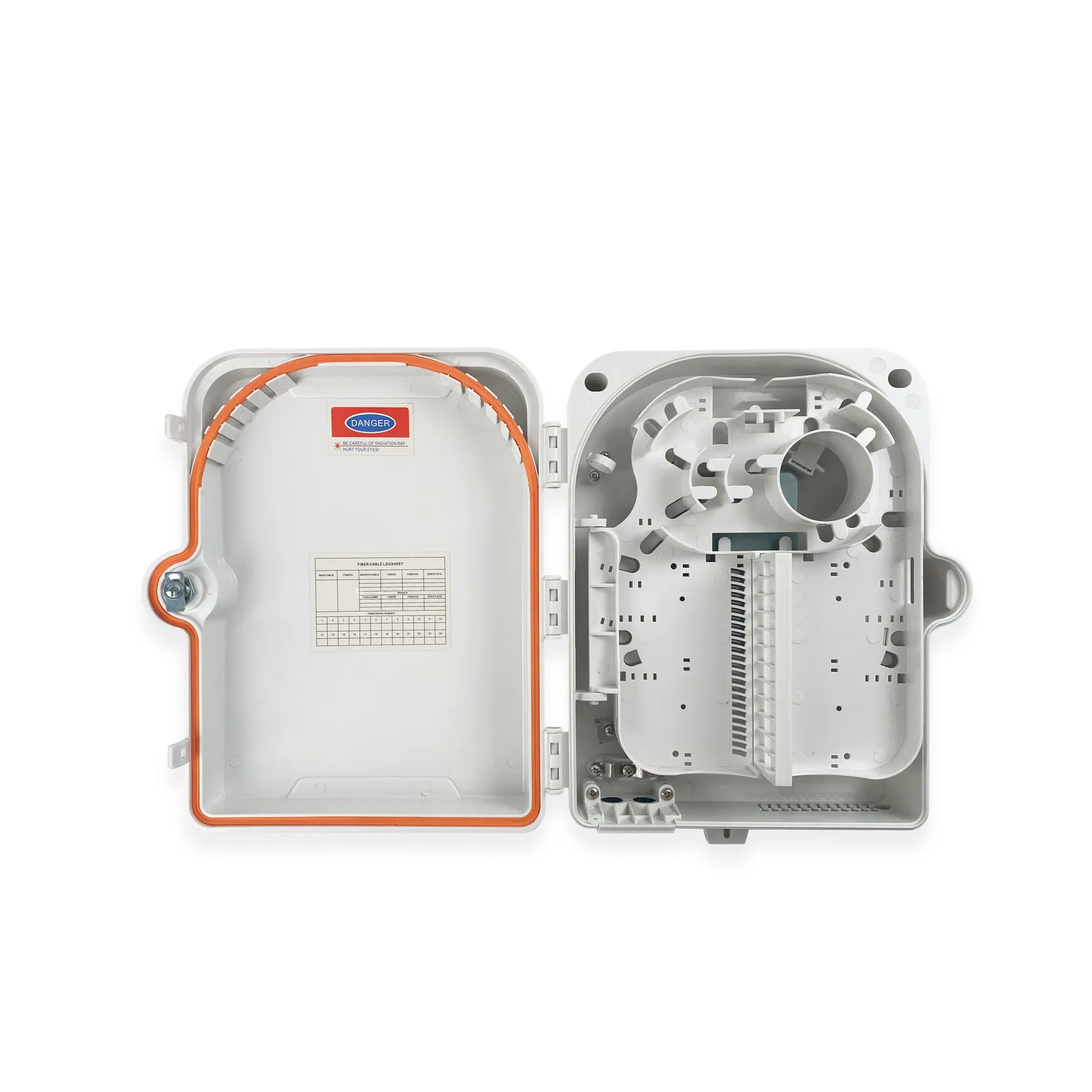 Hot Sale OEM Customized Indoor/Outdoor 24 Fiber SC Simplex Optic Terminal Box IP55 Wall/Po