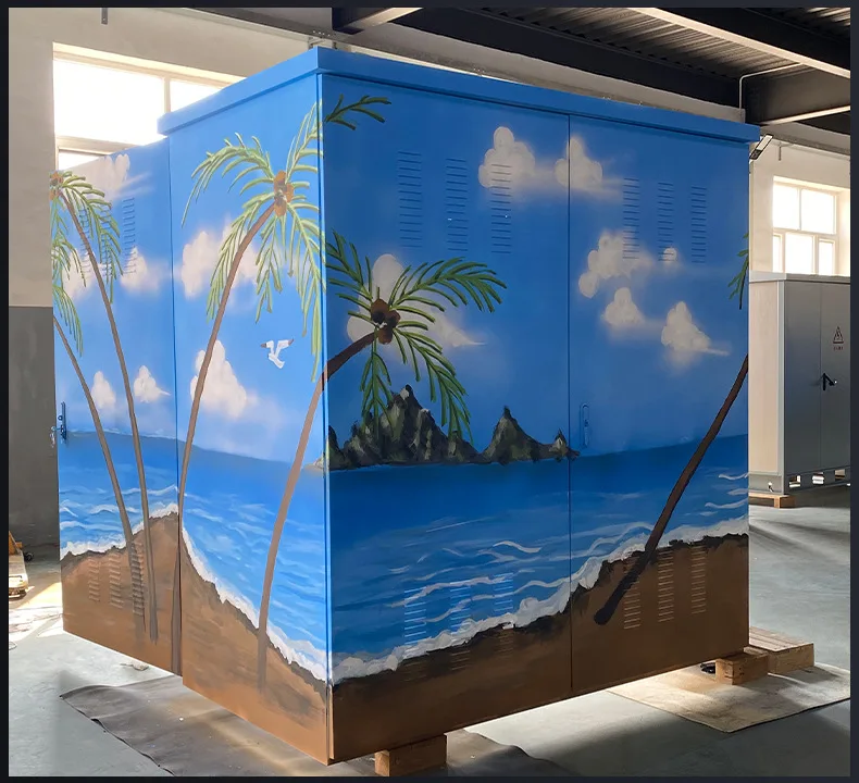 Handmade Stainless Steel Aluminum Communication Cabinet Cover IP55 Outdoor Integrated Electronics Instrument Enclosure Urban RH-boxintelecom