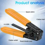 Insulated Fiber Stripper Green for 2.0mm 3.0mm FTTH Fiber Optic Drop Cable Stripping Coati