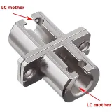 Single-Mode LC Fiber Adapter Metal Flange Single-Core Telecom Grade Coupler