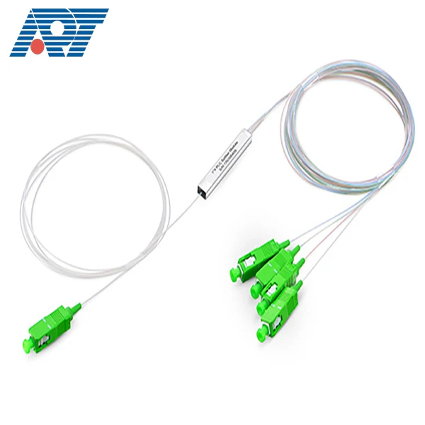1x5 1x9 1x17 Minitypes  Uneven PLC Fiber Splitter for FTTH Network SCAPC Fiber Optical  Sp
