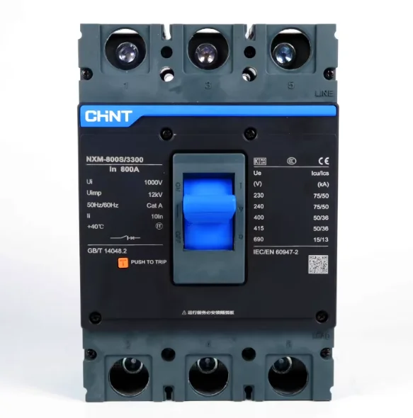 CHINT NXM Series Molded Case Circuit Breaker 3P 80A Thermal Magnetic Trip MCCB for Industrial Distribution-boxintelecom