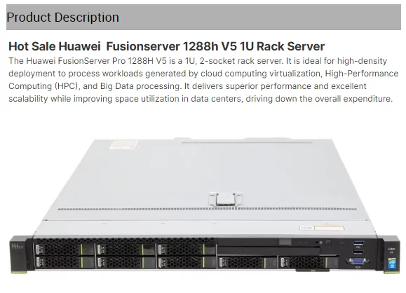 Fusion Huaweis Rh1288H V5 1u Rack Buy Server