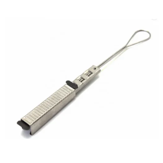 Fiber Optic Flat Types 304 Steel Drop Cable Tension Clamp Fiber Optic Drop Wire Cable Clam