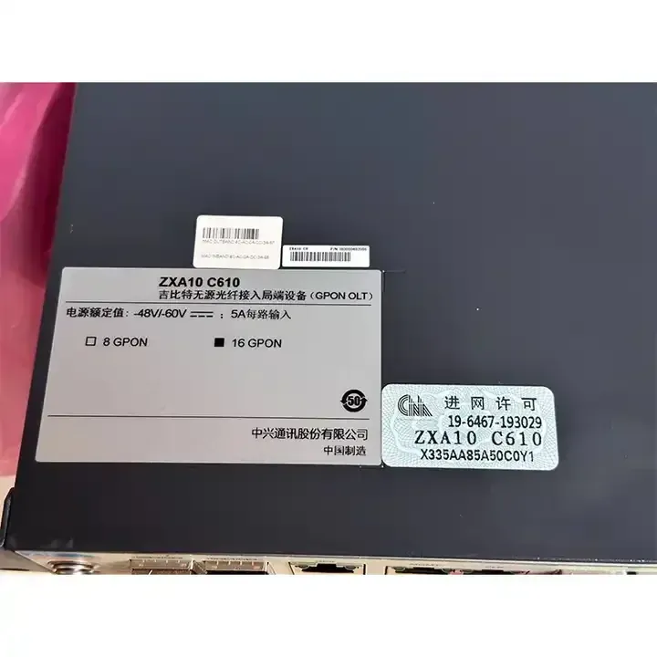 Zte C610 Xgpon Olt C600 C610 C620 C650 Zte 10g Xgs-pon Olt-boxintelecom