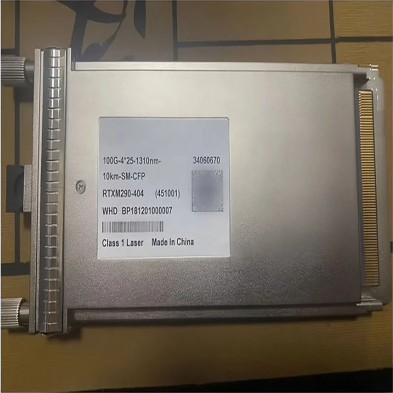 New Brand 100G SM CFP Fiber Optic Transceiver 34060670 111.8Gb/s-4Lanes-LanWDM 425 1310nm LC 10km Commercial Use FTTH/FTTB/FTTX-boxintelecom