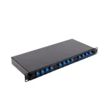 Boxin JZ-1821 24-Drawer 1U Fiber Optic Patch Panel 4-in-12-out Black FTTH/FTTB/FTTX Networ