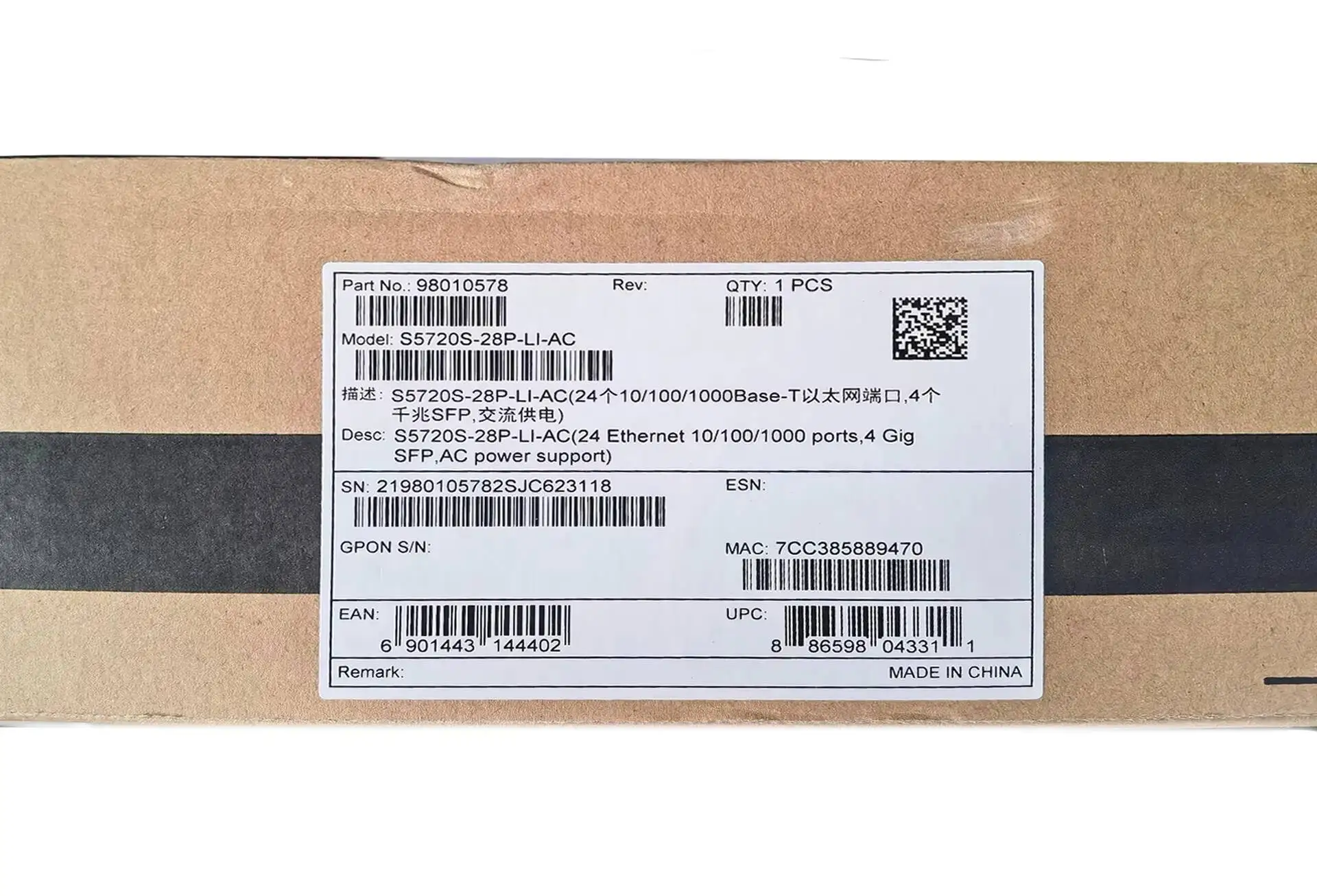 Original S5720 LI Series Switch 98010768 S5720-28P-LI-AC 1