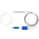 Mini Type FTTH 1*2 Fiber PLC Splitter Low Insertion Loss SC/UPC 1M 1.5M 2M  Module Type PL