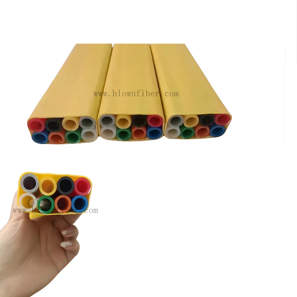 Rectangular 8 Way HDPE Microduct Bundle BFTB8-14/10 for Fiber Optic Cable Blowing Surfiber