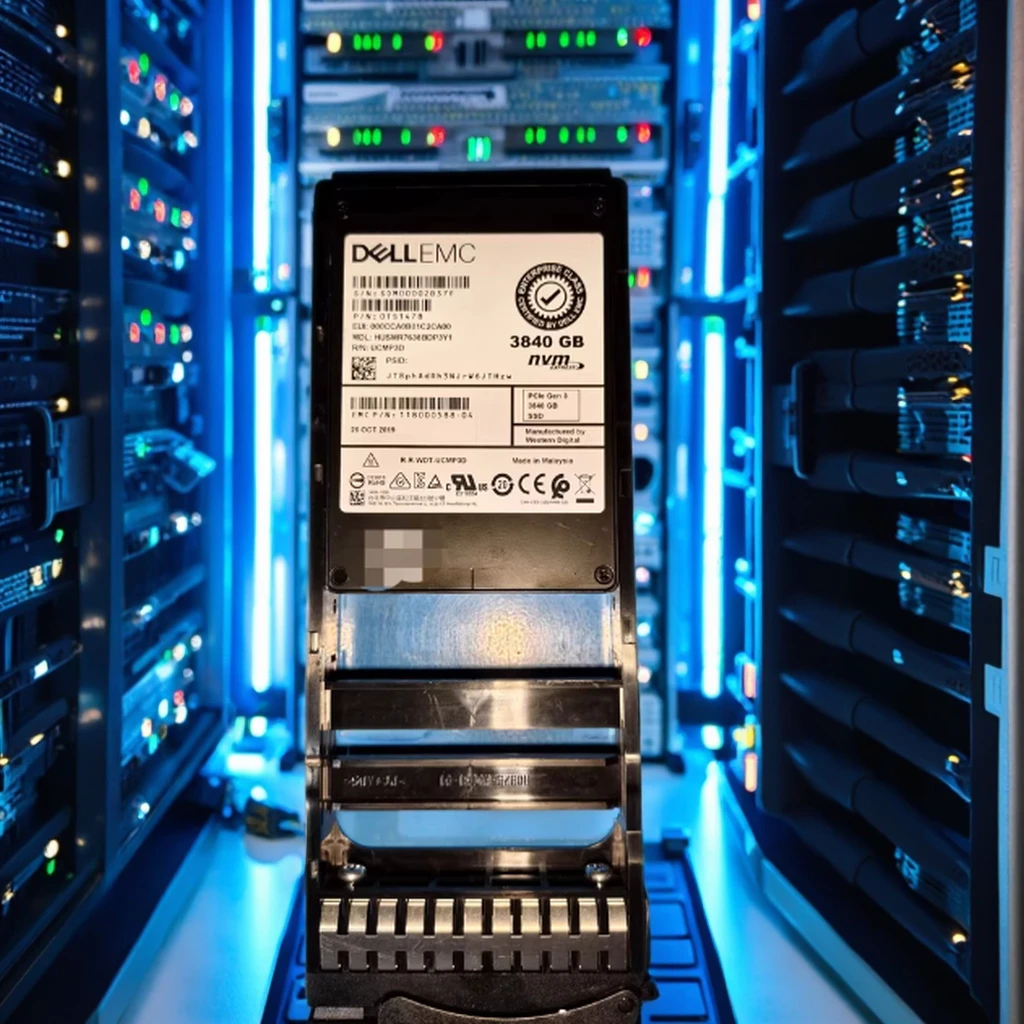 Unplugged 3.84TB NVMe PCIe U.2 Enterprise SSD Hard Drive Server Mass Storage 118000588-04 005053504 Telecommunications Product
