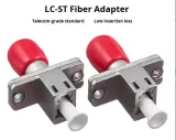 Telecom-Grade LC-ST Fiber Optic Adapter Optical Coupler Flange Connector for SM FTTH 4G Ne