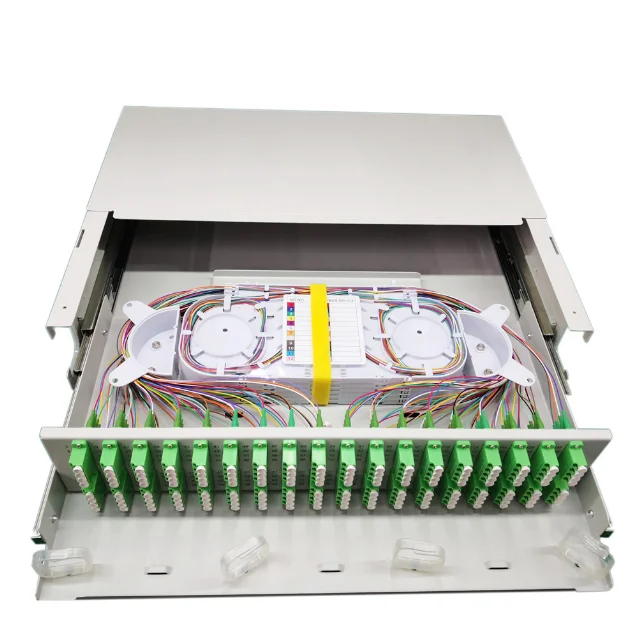 36 Port 144F 2U 19" Rack Mount Fiber Optic Patch Panel for Data Centers SC Duplex