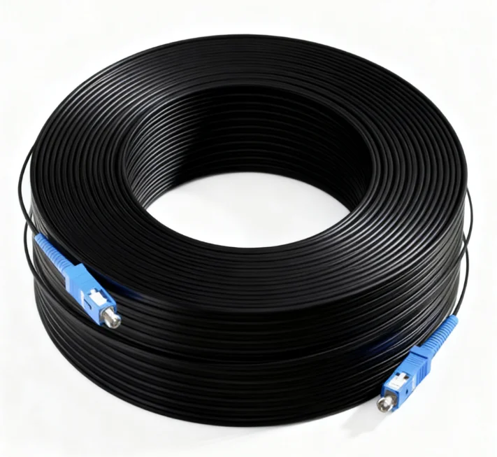 Singlemode SC SC Fiber Optic Patch Cord Single Core Outdoor Fiber Cable for Home Network E