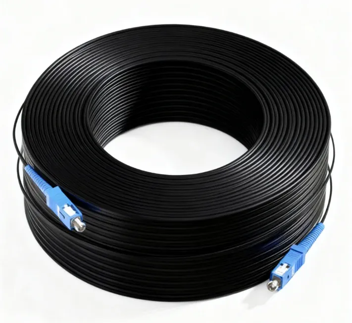 Singlemode SC SC Fiber Optic Patch Cord Single Core Outdoor Fiber Cable for Home Network E