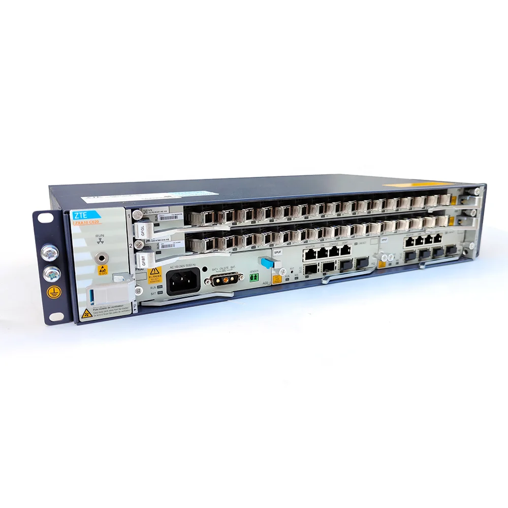 GPON XGPON XGSPON ZXA10 C620 OLT ZTE C620 Dual 10GE AC DC With SPUF PRAF/PRSF-boxintelecom