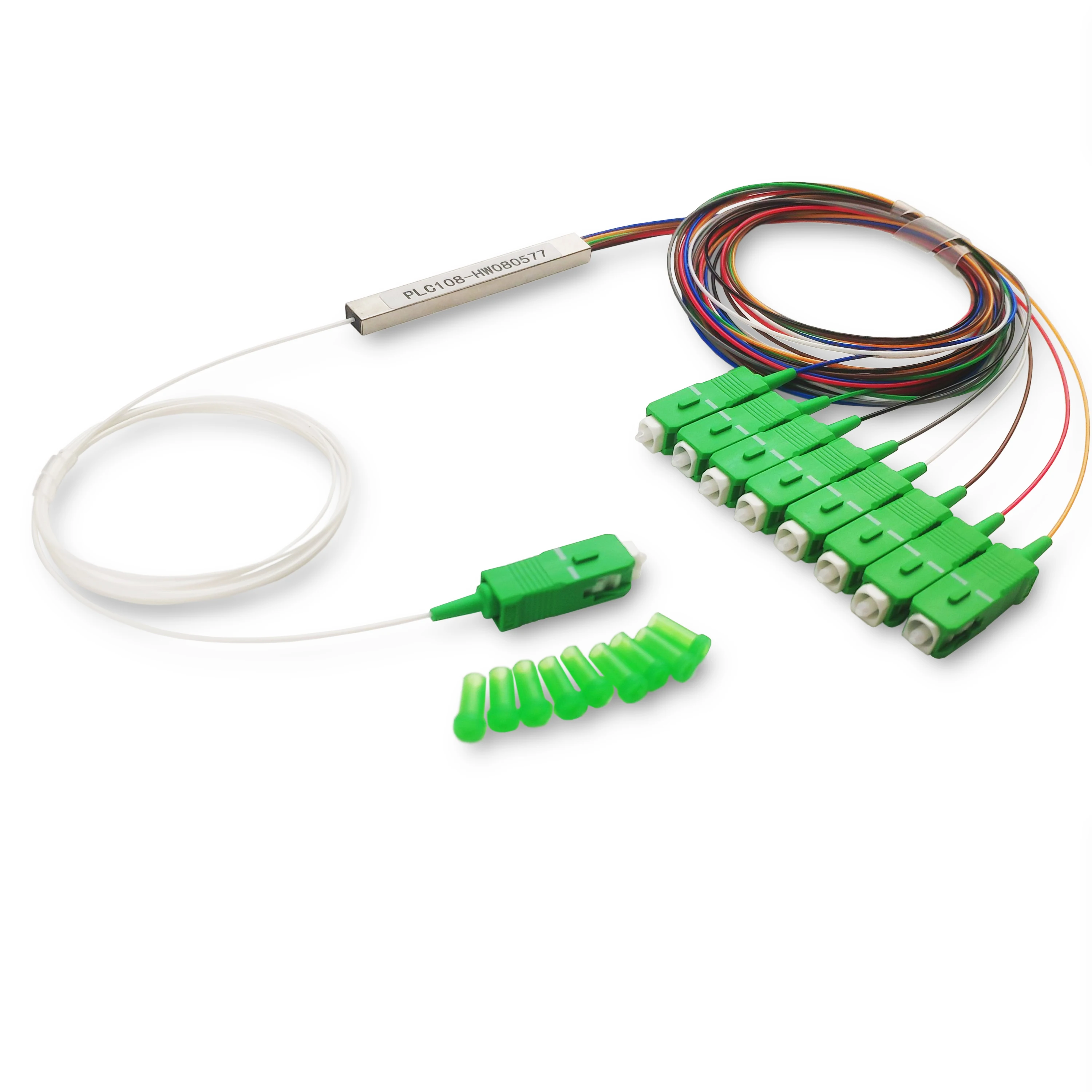 FTTH 1x8 SCAPC Single Mode PLC Splitter with POE/GSM Support Mini Type Fiber Optic
