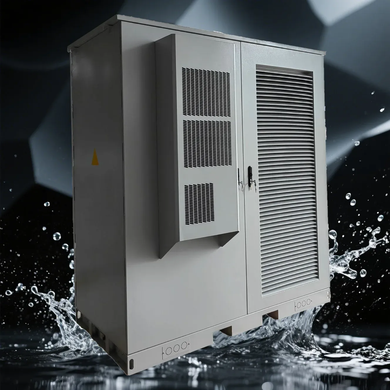 Customizable IP55 Aluminum Galvanized Steel Stainless Steel Double-Compartment Outdoor Integrated Power Equipment Cabinet-boxintelecom