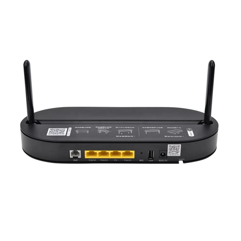 Brand New Dual Band ONU Ecolife HS8145V 4GE+1POTS+1USB+WiFi ONT Router-boxintelecom