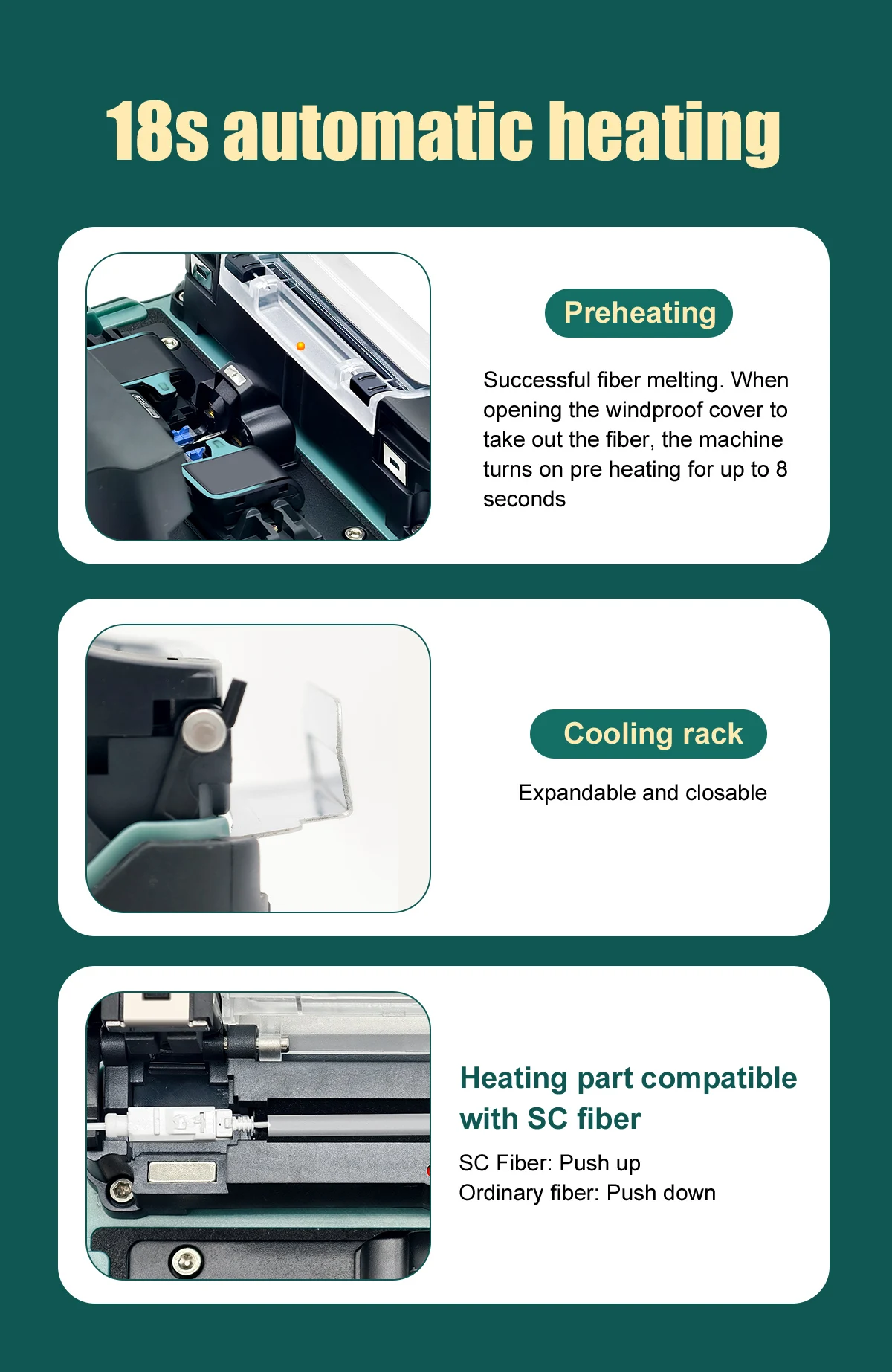 AI-6A+ Signal Fire 6 Motos Fusion Machine Optical Fiber Fusion Splicer A-5 pro AI-6C AI-6C+ AI-7C AI-8C AI-9 AI-20 AI-30 A-5 pro