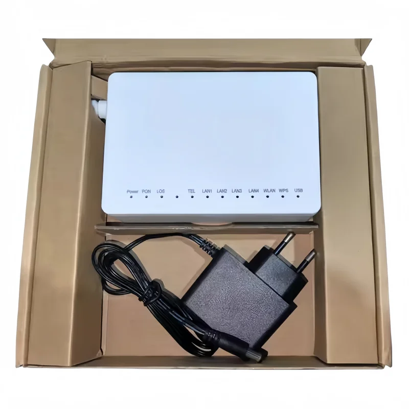ONT Xpon F663NV9 Fiber Optic Equipment 1GE+3FE+USB+POST+2.4GWIFI GPON 2.4G/5G Wi-Fi 6 Ftth with Wi-Fi 2.4G/5G-boxintelecom