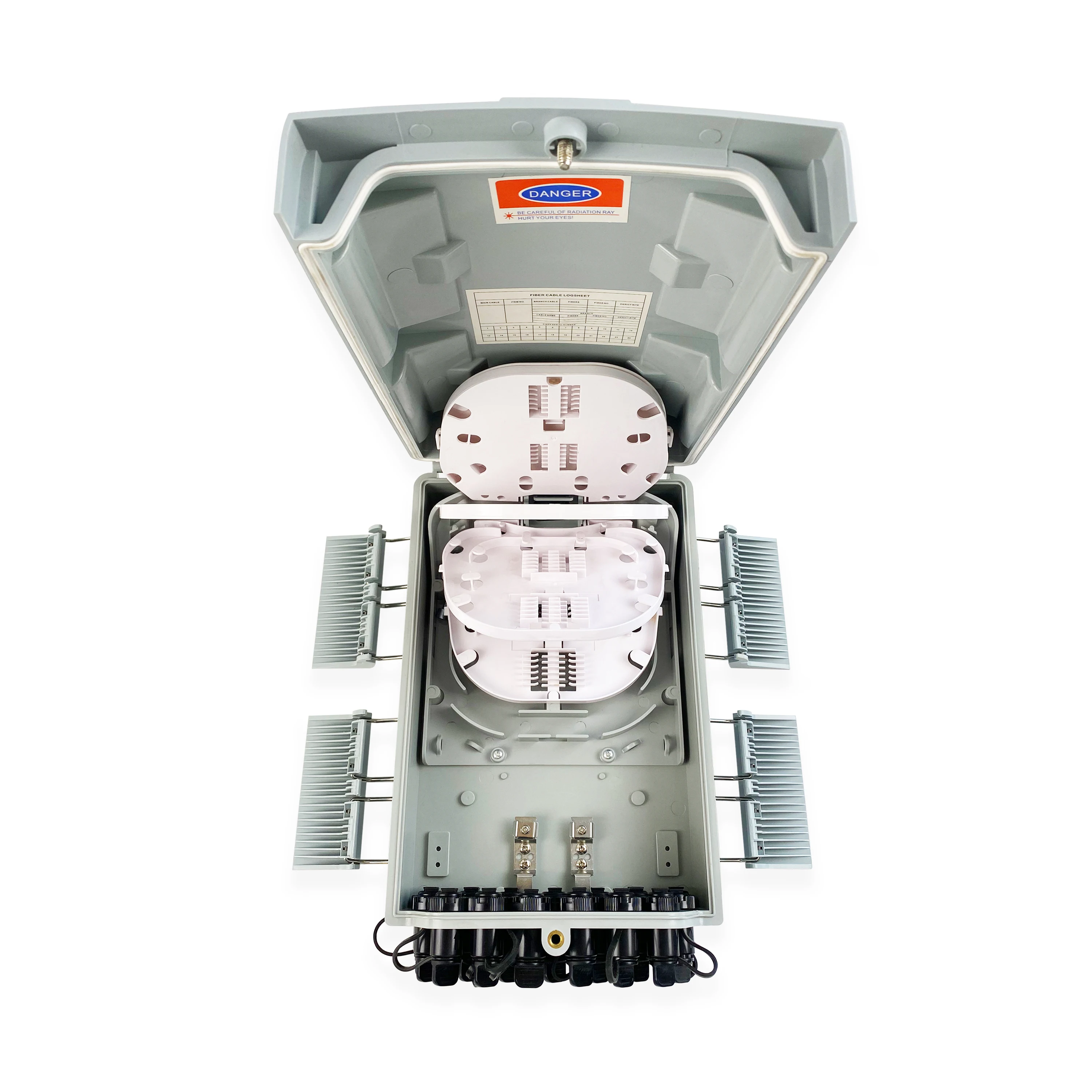 F220-SC Outdoor IP65 4 Core Fiber Optic Splice Box Ftb Fiber Distribution Box with 1*4 PLC