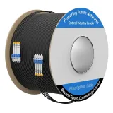 Outdoor 100M/328FT 4-Core Armored LC LC Optic Cable PVC 12-Core Direct Burial Industrial T
