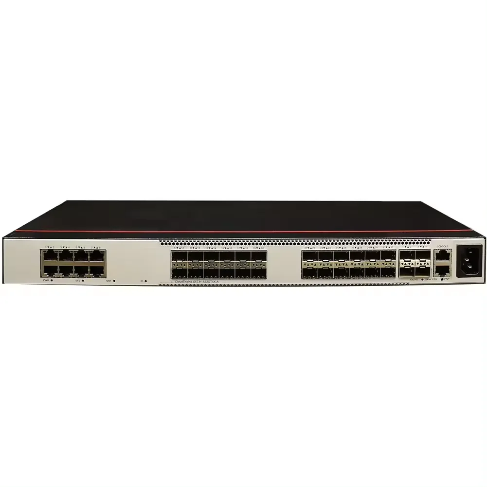 S5731-S32ST4X-A 98011808 8*10/100/1000BASE-T 24*GE SFP Ports, 4*10GE SFP+ Ports Ethernet 24 Port Gigabit Poe Switch 0