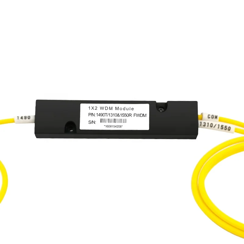 Triband FWDM Fiber Optic Equipment 1490 Reflect 1310 1550nm Filter WDM Module ABS Box with 3.0mm Diameter FC Connector-boxintelecom