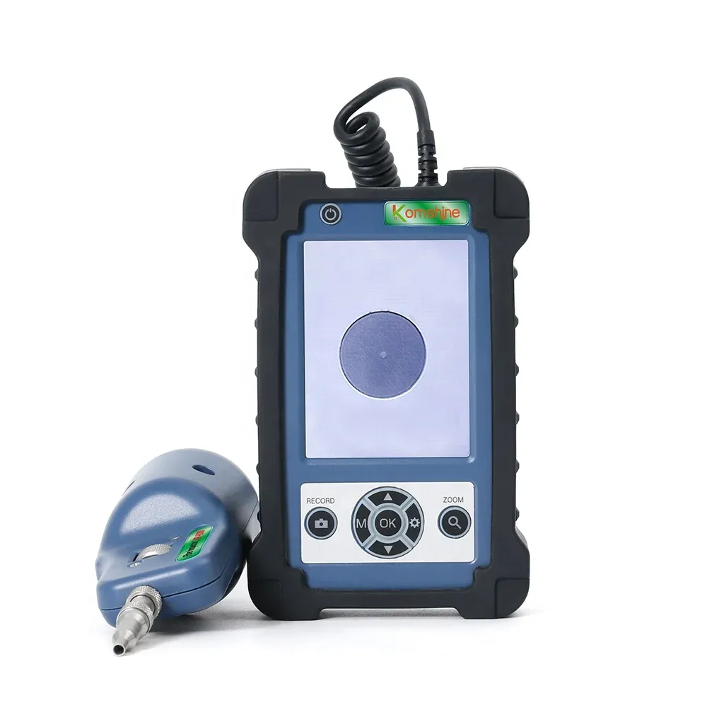 Komshine Kip-600p Fiber Inspection Fiber Optic Connector Inspection Portable End Face Detector Microscope 400x Magnification-boxintelecom
