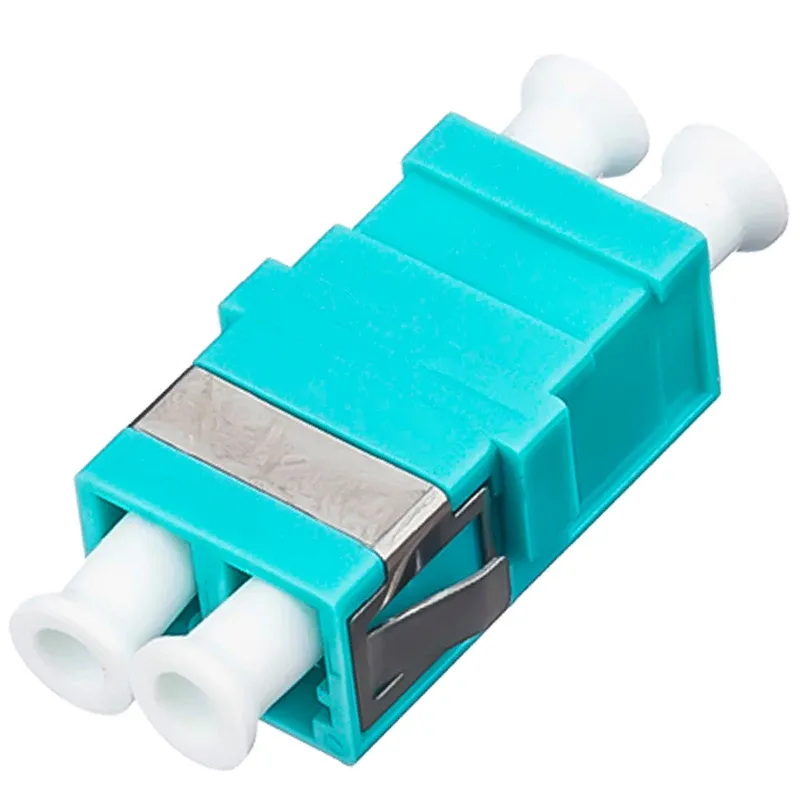 10G OM3 LC Dual Core Fiber Optic Adapter Multimode Flange Coupler Compatible with FC/SC fo
