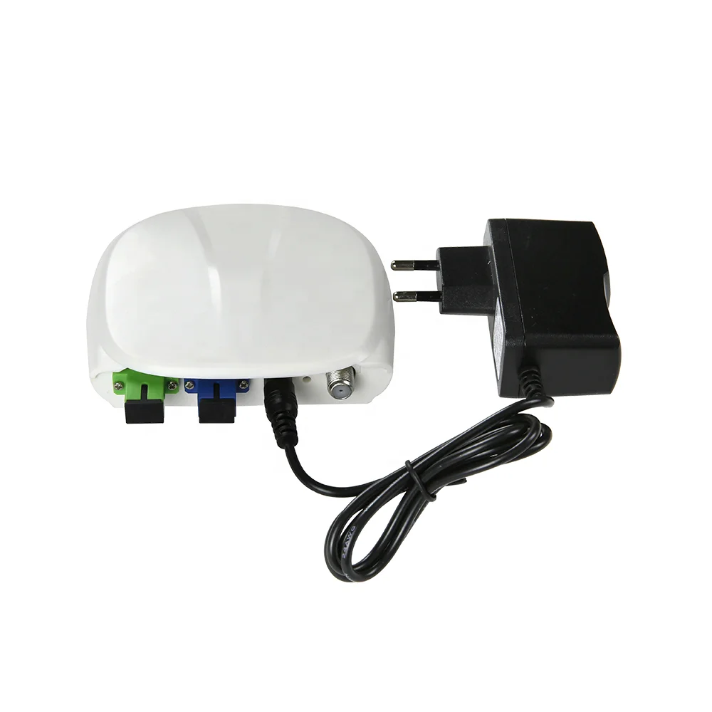 FTTH Indoor Active Catv Node 1550nm WDM OR19 Fiber Optic Mini Optical Receiver 1 RF Port Triplexer Mode With AGC WDM Function-boxintelecom